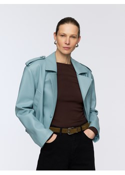 Reserved - Zamszowy pasek z klamrą - ciemnozielony ze sklepu Reserved w kategorii Paski damskie - zdjęcie 188536018