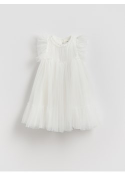 Reserved - Tiulowa sukienka - złamana biel ze sklepu Reserved w kategorii Sukienki dziewczęce - zdjęcie 188536385