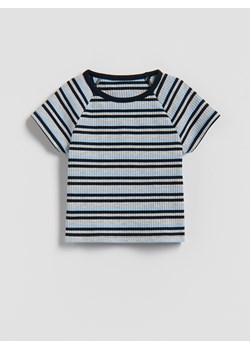 Reserved - T-shirt w paski - wielobarwny ze sklepu Reserved w kategorii Bluzki dziewczęce - zdjęcie 188536815
