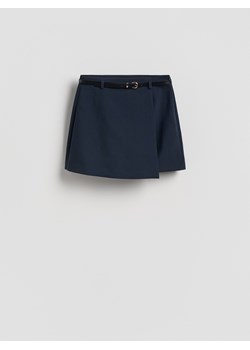 Reserved - Spódnico-szorty z paskiem - granatowy ze sklepu Reserved w kategorii Szorty - zdjęcie 188537047
