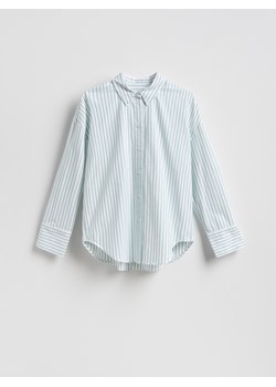 Reserved - Koszula z bawełny oxford - zielony ze sklepu Reserved w kategorii Bluzki damskie - zdjęcie 188537146