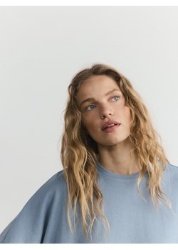 Reserved - T-shirt oversize z modalem - jasnoniebieski ze sklepu Reserved w kategorii Bluzki damskie - zdjęcie 188537847
