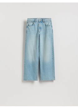 Reserved - Jeansy wide leg z krótszą nogawką - niebieski ze sklepu Reserved w kategorii Jeansy damskie - zdjęcie 188538005