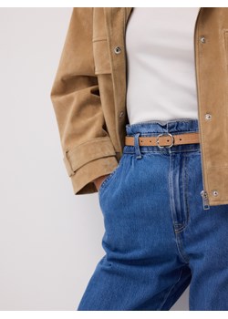 Reserved - Jeansy paperbag z dłuższą nogawką - niebieski ze sklepu Reserved w kategorii Jeansy damskie - zdjęcie 188538028