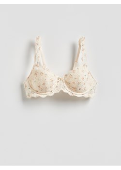 Reserved - Koronkowy biustonosz - złamana biel ze sklepu Reserved w kategorii Biustonosze - zdjęcie 188538156