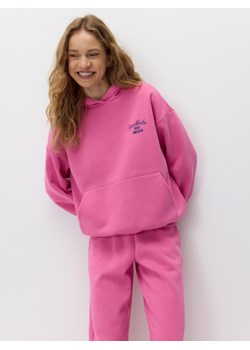 Reserved - Bluza z haftowanym napisem - różowy ze sklepu Reserved w kategorii Bluzy damskie - zdjęcie 188538399