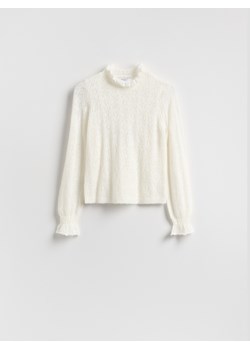 Reserved - Sweter z dodatkiem wełny - złamana biel ze sklepu Reserved w kategorii Swetry damskie - zdjęcie 188538628