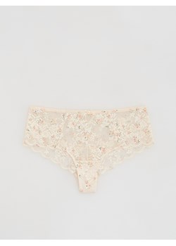 Reserved - Koronkowe majtki szorty - złamana biel ze sklepu Reserved w kategorii Szorty - zdjęcie 188538748