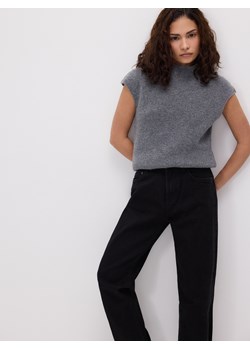 Reserved - Jeansy straight z krótszą nogawką - czarny ze sklepu Reserved w kategorii Jeansy damskie - zdjęcie 188538897