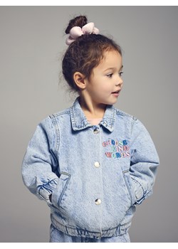 Reserved - Jeansowa kurtka z haftem - niebieski ze sklepu Reserved w kategorii Kurtki dziewczęce - zdjęcie 188538985