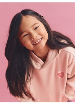 Reserved - Bluza z nadrukiem na plecach - kremowy ze sklepu Reserved w kategorii Bluzy dziewczęce - zdjęcie 188539138