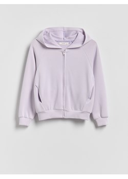 Reserved - Rozpinana bluza z modalem - lawendowy ze sklepu Reserved w kategorii Bluzy dziewczęce - zdjęcie 188539176