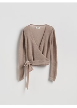 Reserved - Sweter z wełną - beżowy ze sklepu Reserved w kategorii Swetry damskie - zdjęcie 188539198
