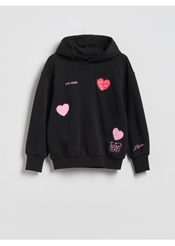 Reserved - Bluza z aplikacją - czarny ze sklepu Reserved w kategorii Bluzy dziewczęce - zdjęcie 188539406