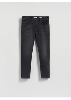 Reserved - Jeansy slim z efektem sprania - szary ze sklepu Reserved w kategorii Jeansy męskie - zdjęcie 188539757
