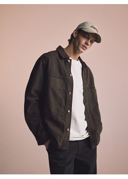 Reserved - Jeansowa koszula comfort fit - dark grey jeans ze sklepu Reserved w kategorii Koszule męskie - zdjęcie 188539777