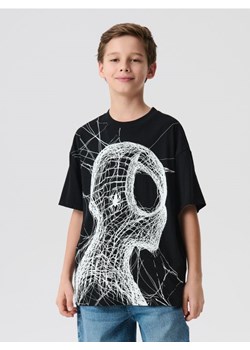 Sinsay - Bawełniana koszulka z nadrukiem Spider-Man - czarny ze sklepu Sinsay w kategorii T-shirty chłopięce - zdjęcie 188542629