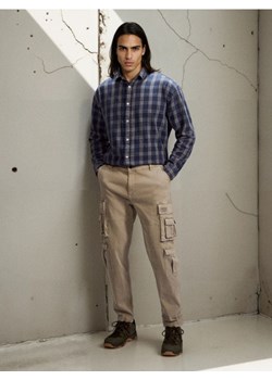 Sinsay - Spodnie cargo - beżowy ze sklepu Sinsay w kategorii Spodnie męskie - zdjęcie 188542736