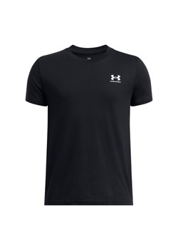 Chłopięcy t-shirt basic Under Armour UA B Sportstyle Lc SS - czarny ze sklepu Sportstylestory.com w kategorii T-shirty chłopięce - zdjęcie 188544216