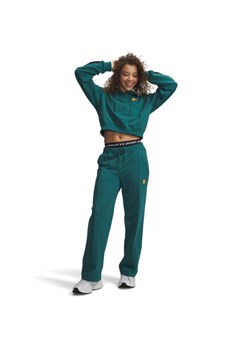 Damskie spodnie dresowe Under Armour Sport Terry Trend Pant - zielone ze sklepu Sportstylestory.com w kategorii Spodnie damskie - zdjęcie 188544766