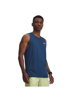 Męski top treningowy Under Armour UA Tech Tank - turkusowy ze sklepu Sportstylestory.com w kategorii T-shirty męskie - zdjęcie 188544887