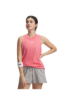 Damski top z nadrukiem Under Armour UA Rival Muscle Tank - różowy ze sklepu Sportstylestory.com w kategorii Bluzki damskie - zdjęcie 188544979