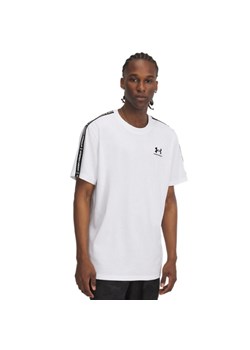 Męski t-shirt Under Armour UA Icon HWT Tee Taping - biały ze sklepu Sportstylestory.com w kategorii T-shirty męskie - zdjęcie 188545046