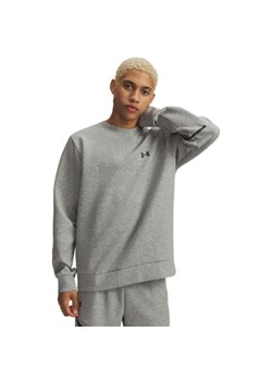 Męska bluza treningowa nierozpinana bez kaptura Under Armour UA Unstoppable Flc Crew - szara ze sklepu Sportstylestory.com w kategorii Bluzy męskie - zdjęcie 188545068