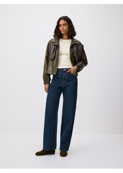 Reserved - Jeansy wide leg - granatowy ze sklepu Reserved w kategorii Jeansy damskie - zdjęcie 188546068