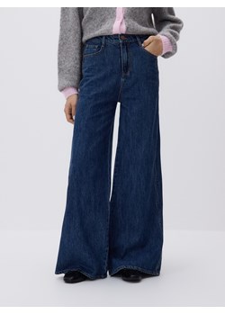 Reserved - Jeansy wide leg - niebieski ze sklepu Reserved w kategorii Jeansy damskie - zdjęcie 188546105