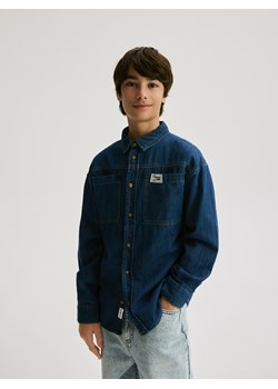 Reserved - Jeansowa koszula - granatowy ze sklepu Reserved w kategorii Koszule chłopięce - zdjęcie 188546518