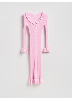 Reserved - Sukienka z wiskozy - różowy ze sklepu Reserved w kategorii Sukienki - zdjęcie 188546526