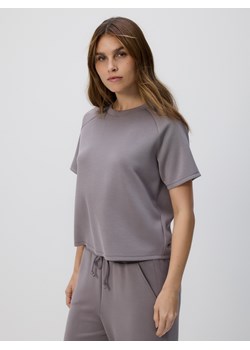 Reserved - T-shirt z modalem - brązowy ze sklepu Reserved w kategorii Bluzki damskie - zdjęcie 188546576