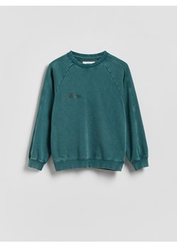 Reserved - Bluza oversize z efektem sprania - morski ze sklepu Reserved w kategorii Bluzy chłopięce - zdjęcie 188546595