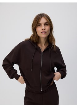 Reserved - Oversizowa bluza - ciemnobrązowy ze sklepu Reserved w kategorii Bluzy damskie - zdjęcie 188546715