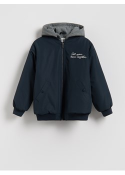 Reserved - Bomberka z kapturem - granatowy ze sklepu Reserved w kategorii Kurtki chłopięce - zdjęcie 188546968