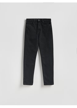 Reserved - Jeansy mom fit z dłuższą nogawką - czarny ze sklepu Reserved w kategorii Jeansy damskie - zdjęcie 188546997