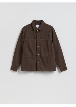 Reserved - Jeansowa koszula comfort fit - dark grey jeans ze sklepu Reserved w kategorii Koszule męskie - zdjęcie 188547189