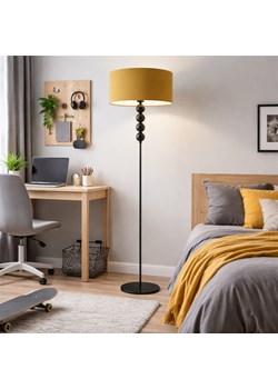 Designerska lampa podłogowa BERMUDY z musztardowym kloszem ze sklepu Lysne w kategorii Lampy podłogowe - zdjęcie 188547325