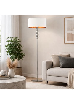 Srebrna lampa stojąca do salonu kule BERMUDY GOLD ze sklepu Lysne w kategorii Lampy podłogowe - zdjęcie 188547346