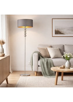 Skandynawska lampa podłogowa z abażurem BERMUDY GOLD ze sklepu Lysne w kategorii Lampy podłogowe - zdjęcie 188547349