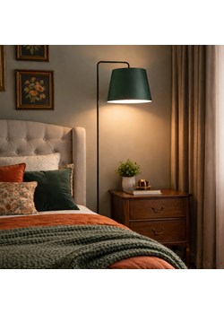 Lampa stojąca podłogowa zieleń butelkowa RIJAD ze sklepu Lysne w kategorii Lampy podłogowe - zdjęcie 188547516