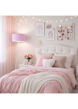 Lampa stojąca dla dziecka PARYŻ z jasnofioletowym abażurem ze sklepu Lysne w kategorii Lampy dziecięce - zdjęcie 188547718