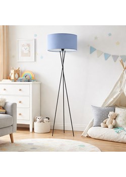 Czarno-niebieska lampa stojąca do pokoju dziecięcego na trójnogu PARYŻ ze sklepu Lysne w kategorii Lampy dziecięce - zdjęcie 188547719
