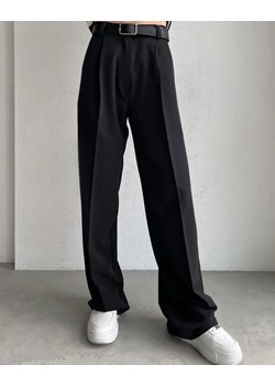 Eleganckie damskie proste spodnie - Czarny S ze sklepu Intimica.pl w kategorii Spodnie damskie - zdjęcie 188547779