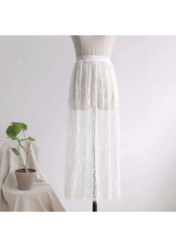 Długa koronkowa spódnica - Biały S ze sklepu Intimica.pl w kategorii Spódnice - zdjęcie 188547806
