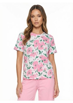Sinsay - Bawełniana koszulka ze wzorem w kwiaty - Inny ze sklepu Sinsay w kategorii Bluzki damskie - zdjęcie 188549028