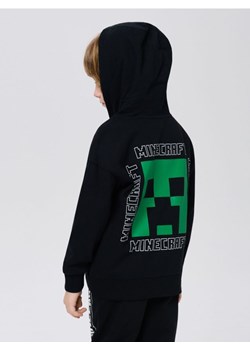 Sinsay - Rozpinana bluza z kapturem Minecraft - czarny ze sklepu Sinsay w kategorii Bluzy chłopięce - zdjęcie 188549037