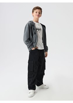 Sinsay - Jeansy baggy - czarny ze sklepu Sinsay w kategorii Spodnie chłopięce - zdjęcie 188549039