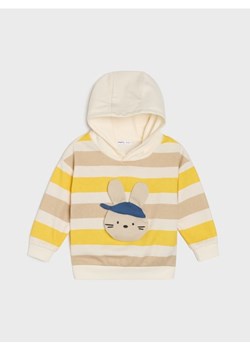 Sinsay - Bluza hoodie w paski - kremowy ze sklepu Sinsay w kategorii Bluzy chłopięce - zdjęcie 188549057